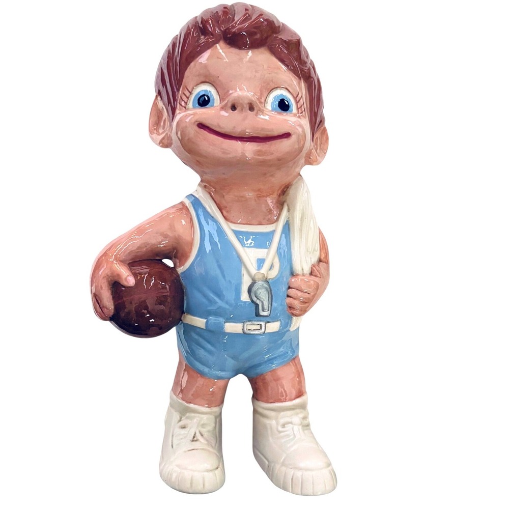 #11 Big Eyes • Copy Vintage 1970 Atlantic Mold Ceramic Football Player Figurine